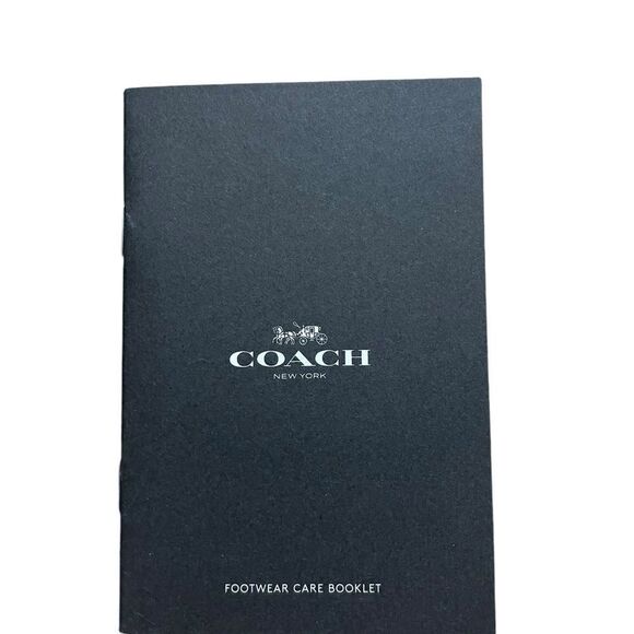 Coach Brown Leather Boots size 5.5 excellent like new Easton semi matte calf - Picture 4 of 5